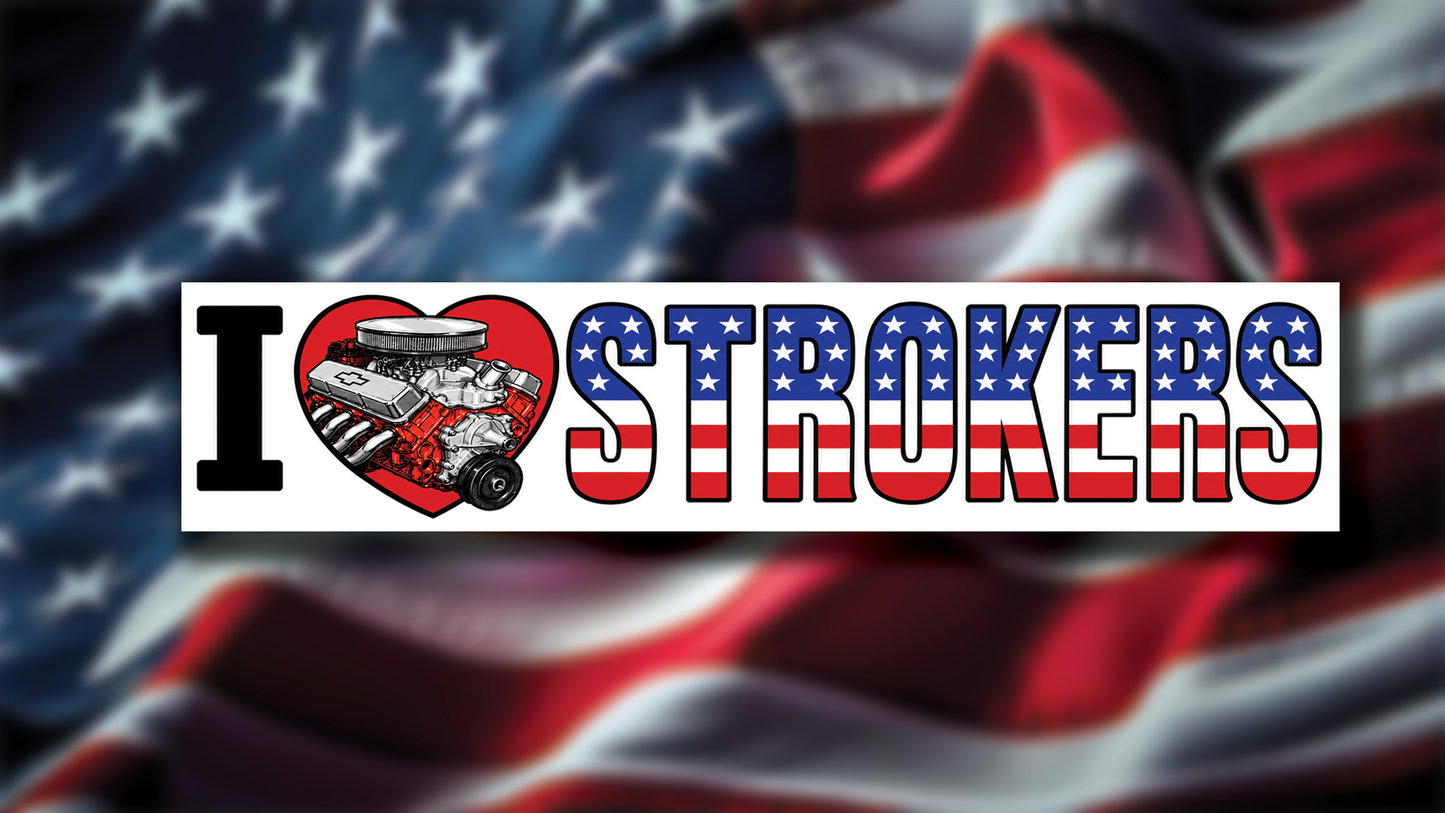 I ❤️ Strokers Sticker