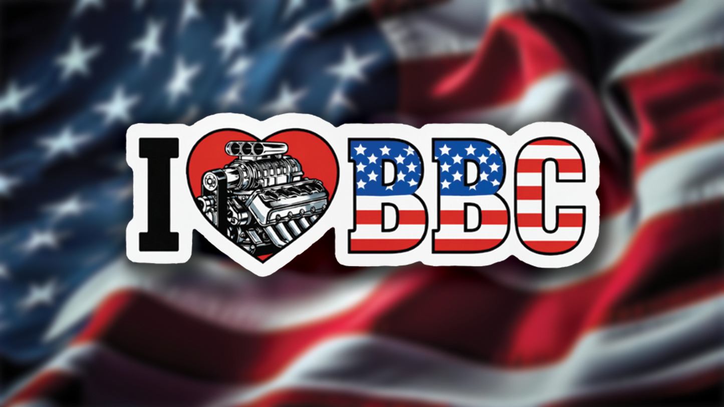 I ❤️ BBC Sticker